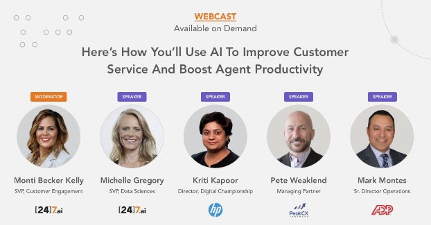 webcast how to use AI to Improve Customer Service