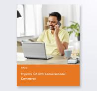 Improve CX with Conversational Commerce