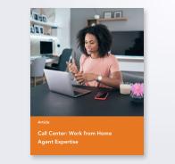 Work from Home Agent Expertise